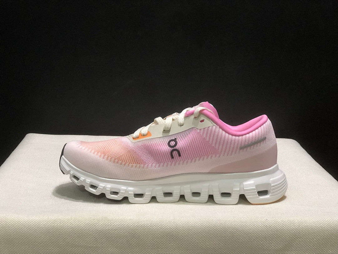 On Cloud 6 Push Pink Running Sneakers