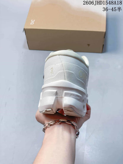 On Cloudmonster White Running Sneakers 611280ASRRY