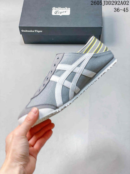 Onitsuka Tiger Mexico Paraty Slip-On Sneakers, Gray