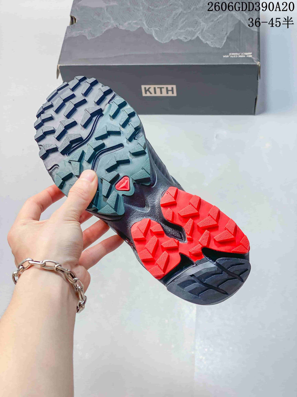 Salomon XT-4K Kith Trail Running Shoes, Navy and Red