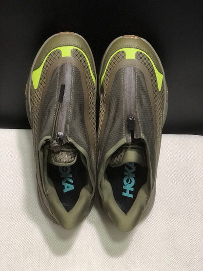 HOKA Project Transport Zip Sneakers in Olive Green