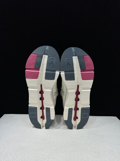 On Cloudnova 2 Sneakers in Ivory and Pink