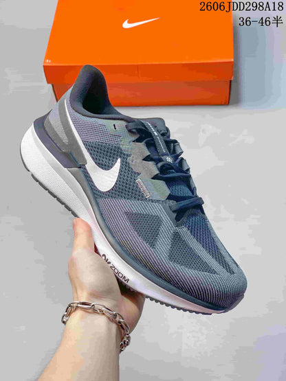 Nike Air Zoom Running Shoes, Gray and White