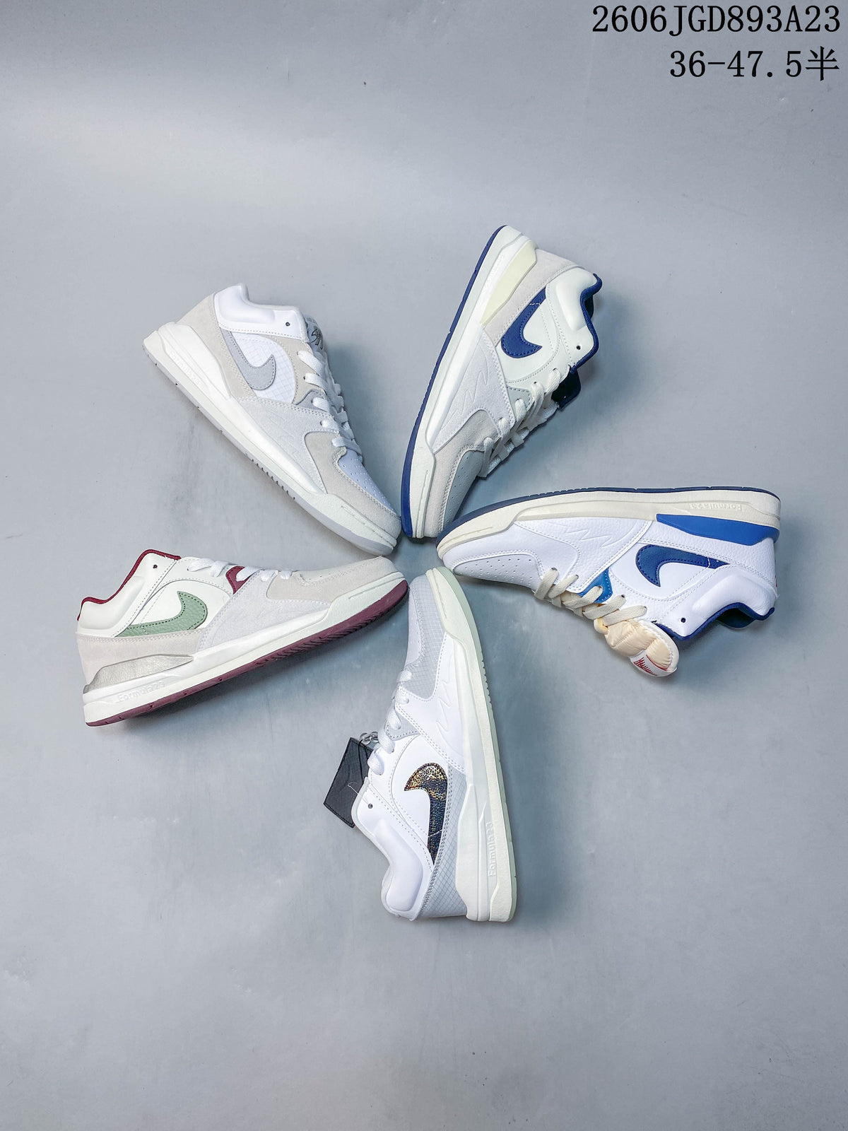 Jordan Stadium 90 Sneakers in White and Blue
