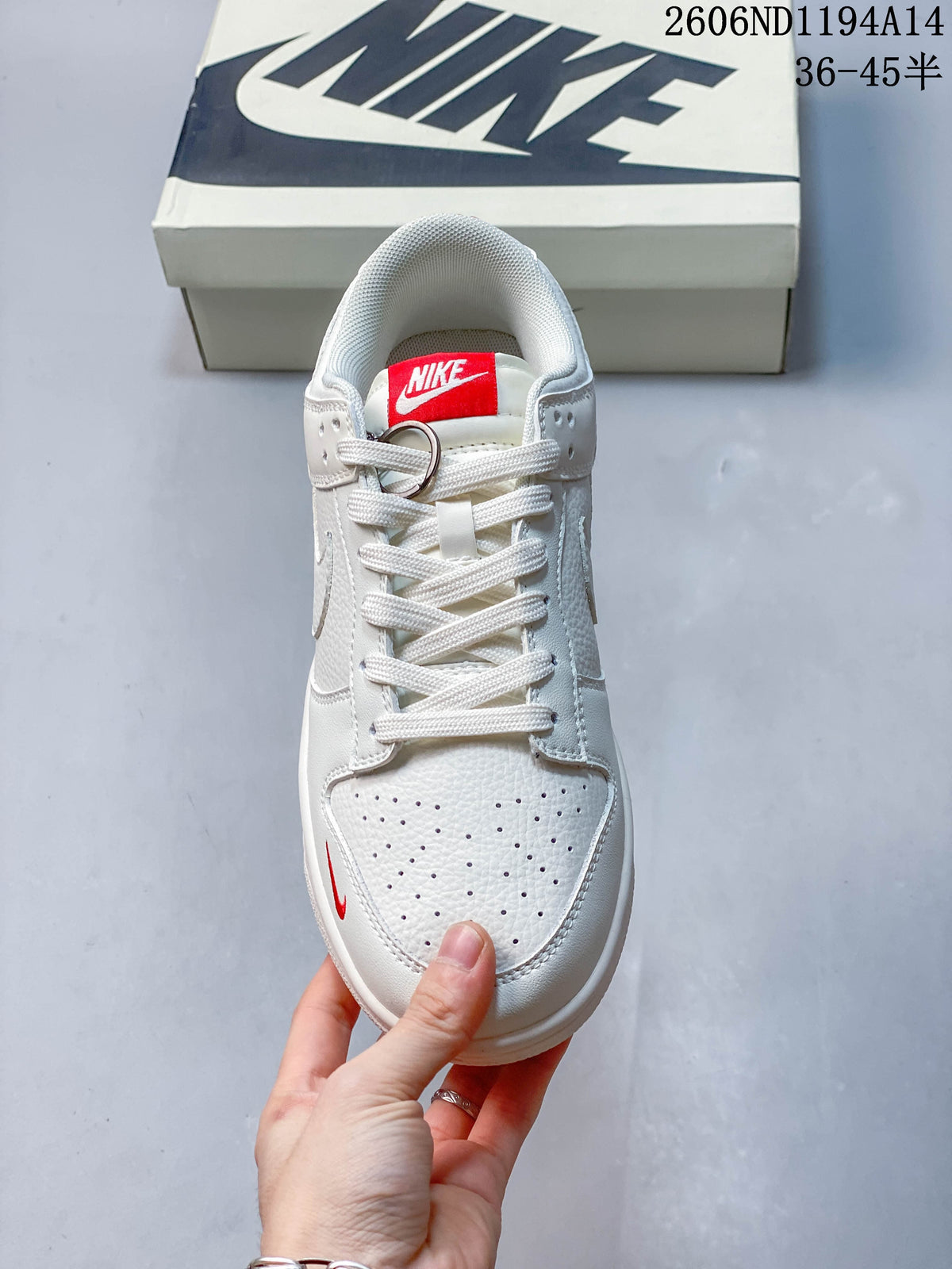 Nike Dunk Low Retro DIY Custom White Sneakers