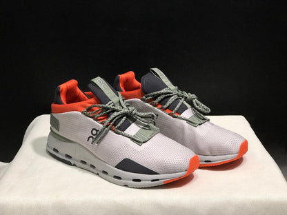 On Cloudnova 1 Sneakers, Silver and Orange