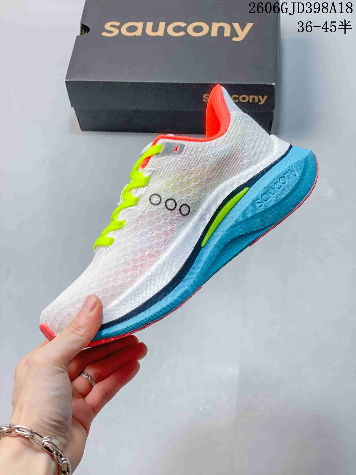 Saucony Endorphin Speed 5 Running Shoes, White Multi-Color
