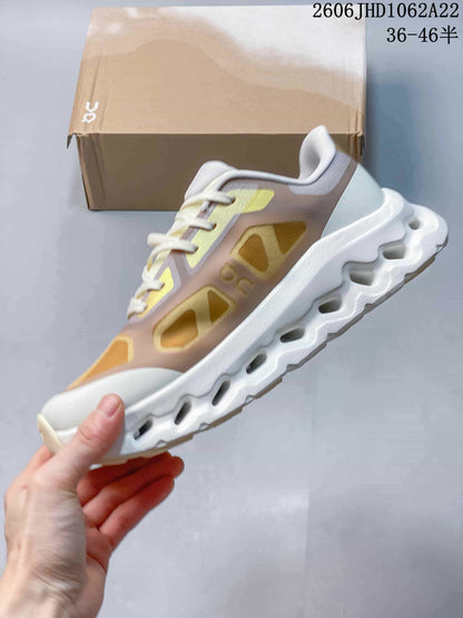 On Cloudtilt Remix Sneakers in Beige and Gold