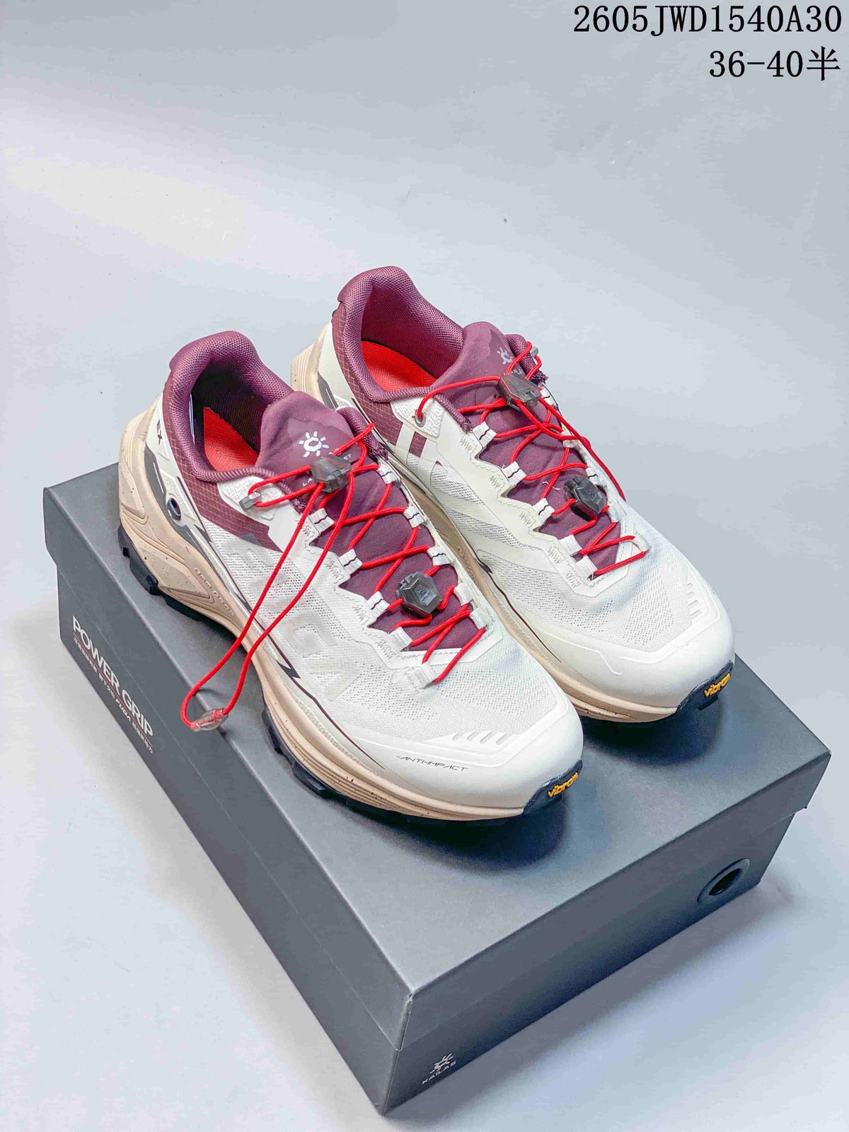 KAILAS FUGA EX3 BOA Trail Running Shoes, White and Plum