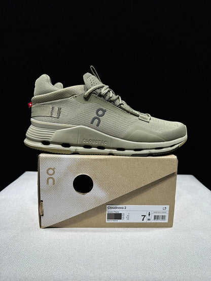 On Cloudnova 2 Sneakers in Olive Green
