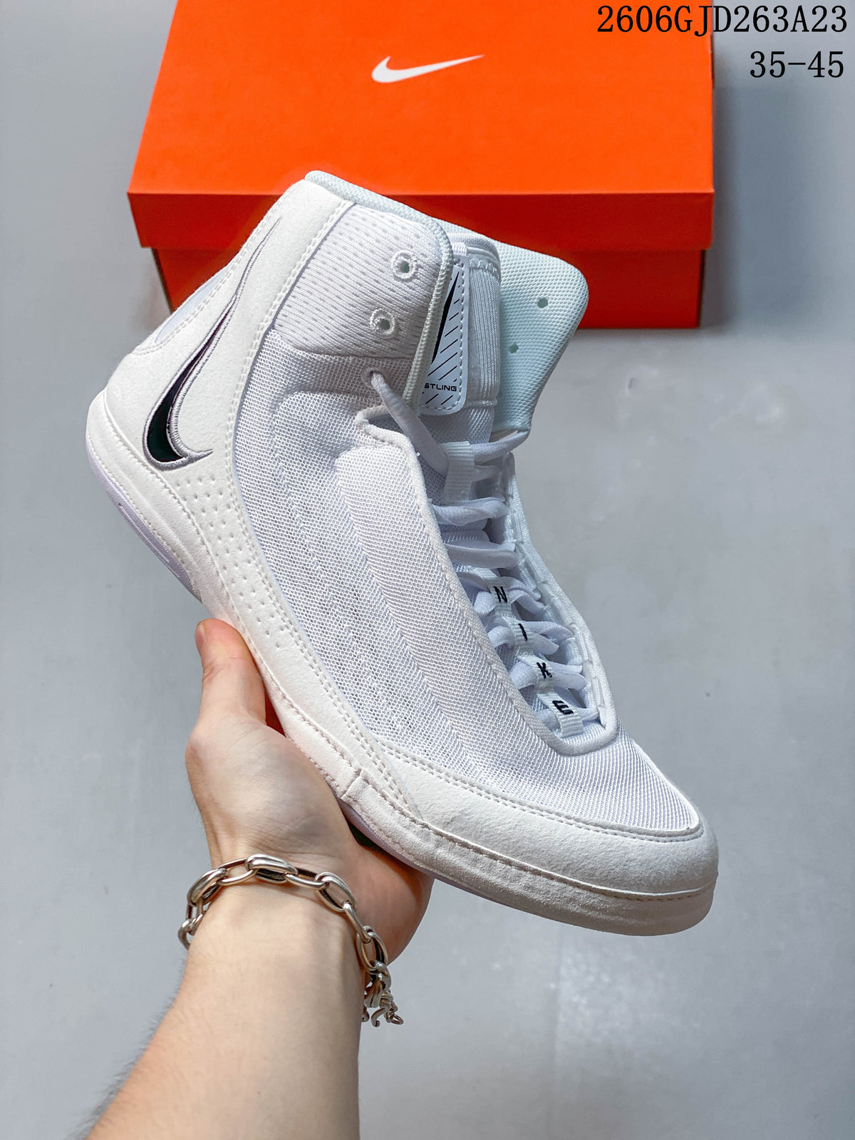 Nike Inflict 4 Wrestling Shoes White