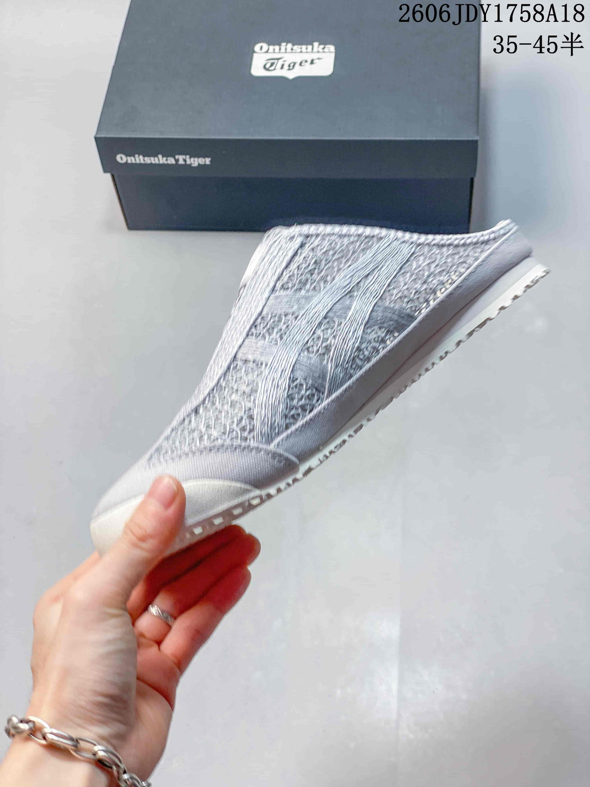 Onitsuka Tiger Mexico 66 Sabot Slip-On Sneakers, Silver