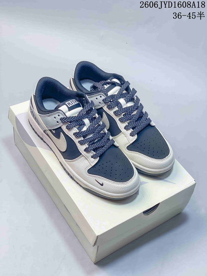 Nike SB Dunk Low Supreme Kith Navy and Grey Sneakers