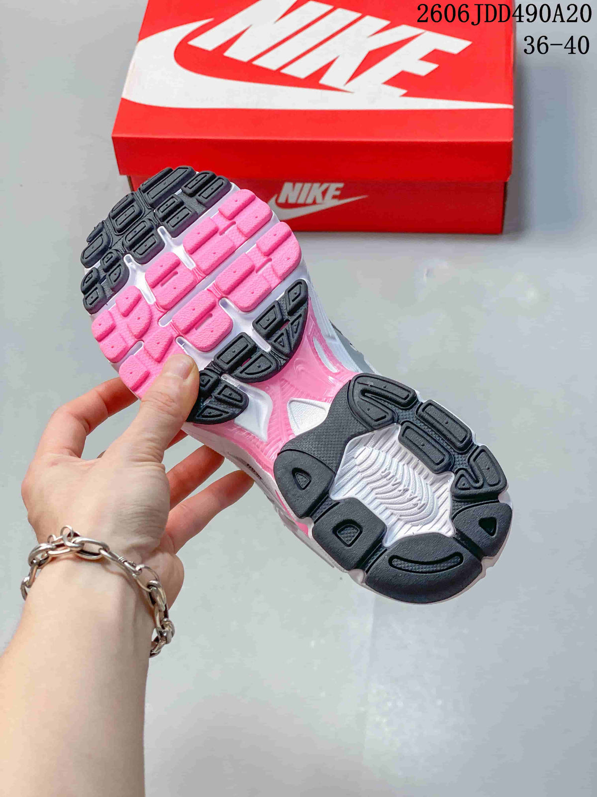 Nike Air Max Moto 2K Women's Sneakers Silver Pink HQ2056-101