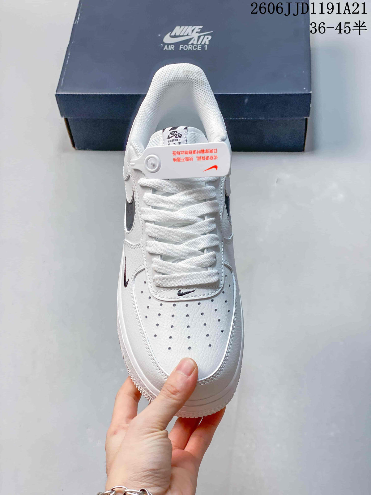 Nike Air Force 1 Low White Black Reflective Sneakers