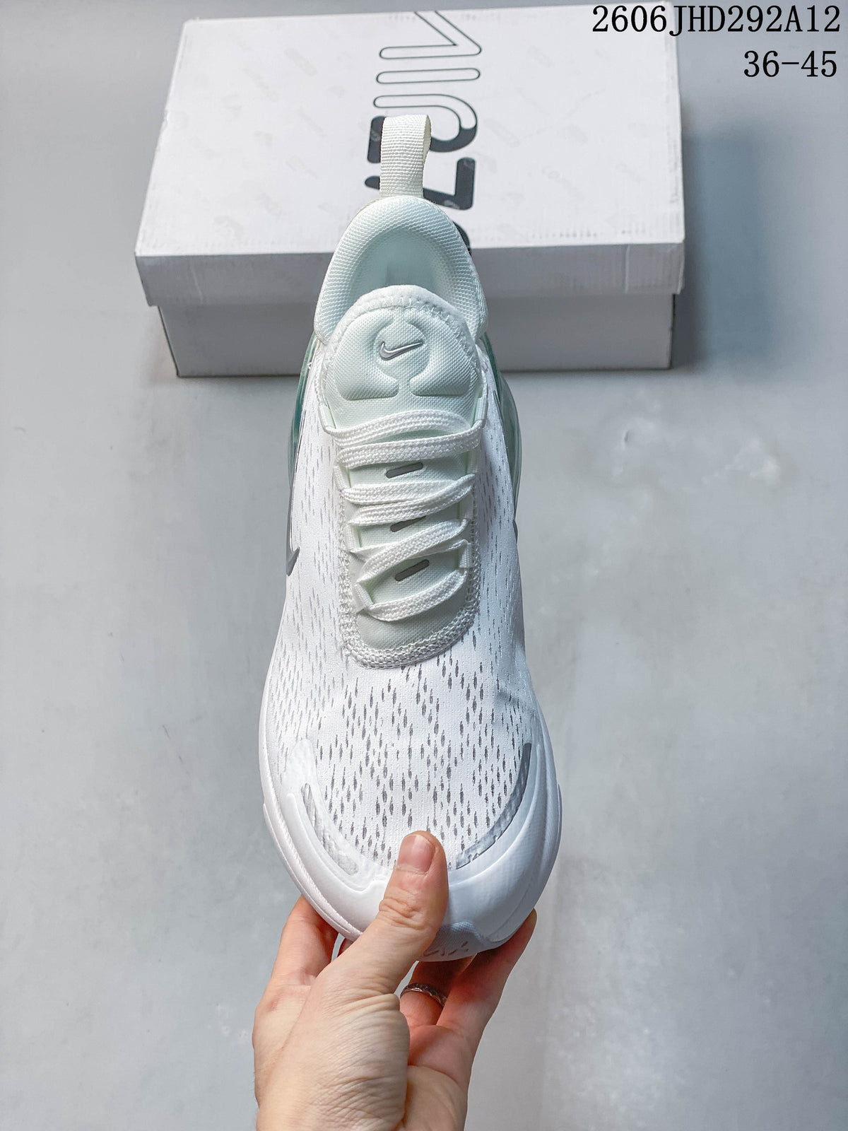 Nike Air Max 270 Sneakers White and Teal