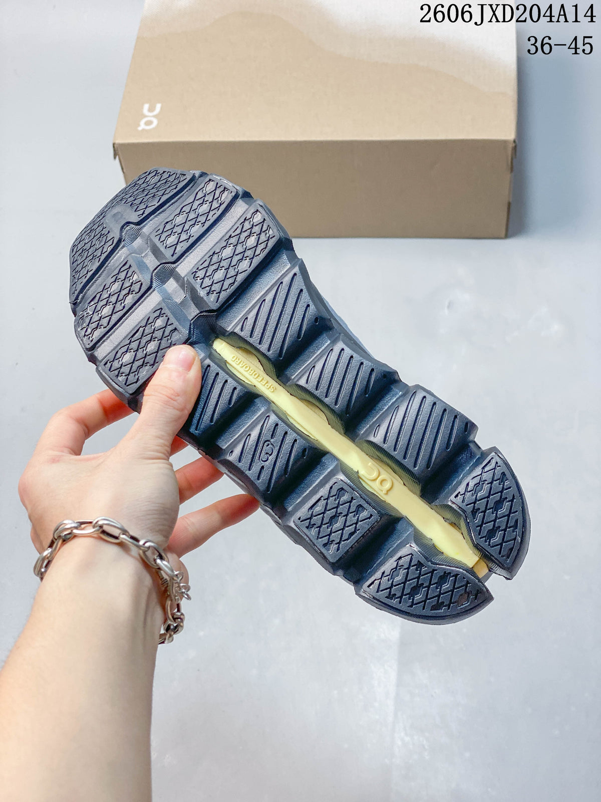 On Cloudswift Amp Men's Running Shoes, Gray and Neon Yellow