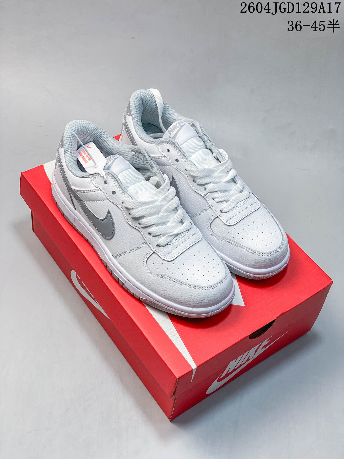 Nike Big Low Men's Low-Top Sneakers, White and Grey