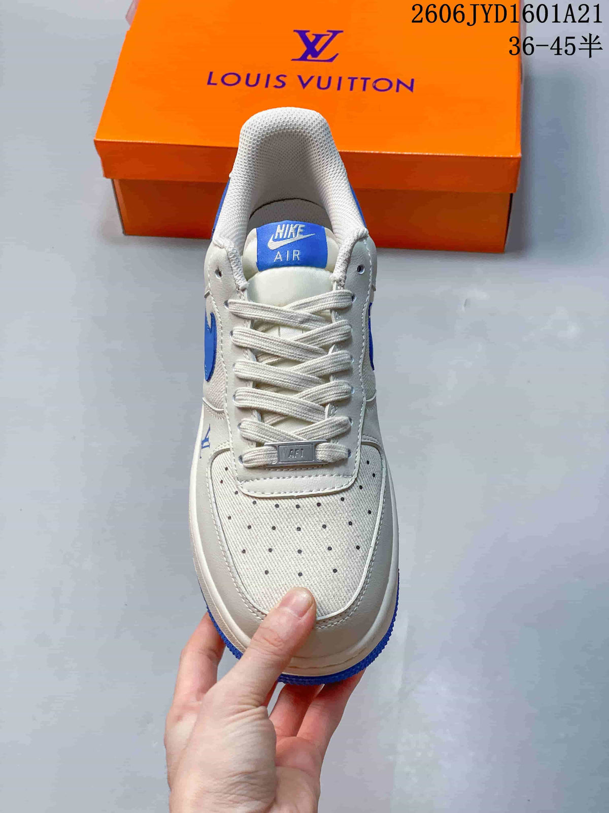 Nike Air Force 1 '07 Low White and Blue Sneakers