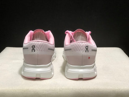 On Cloud 6 Push Sneakers in Pink, Green and White