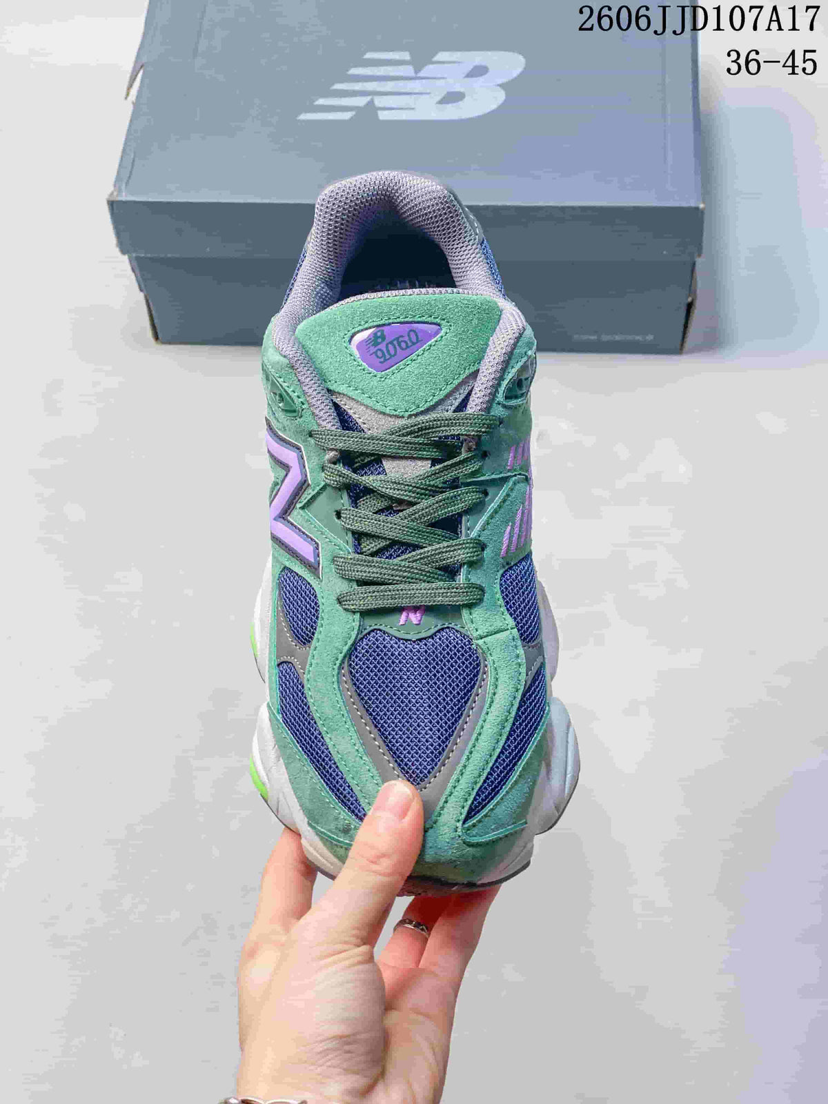 New Balance U9060 Green Purple Retro Sneakers