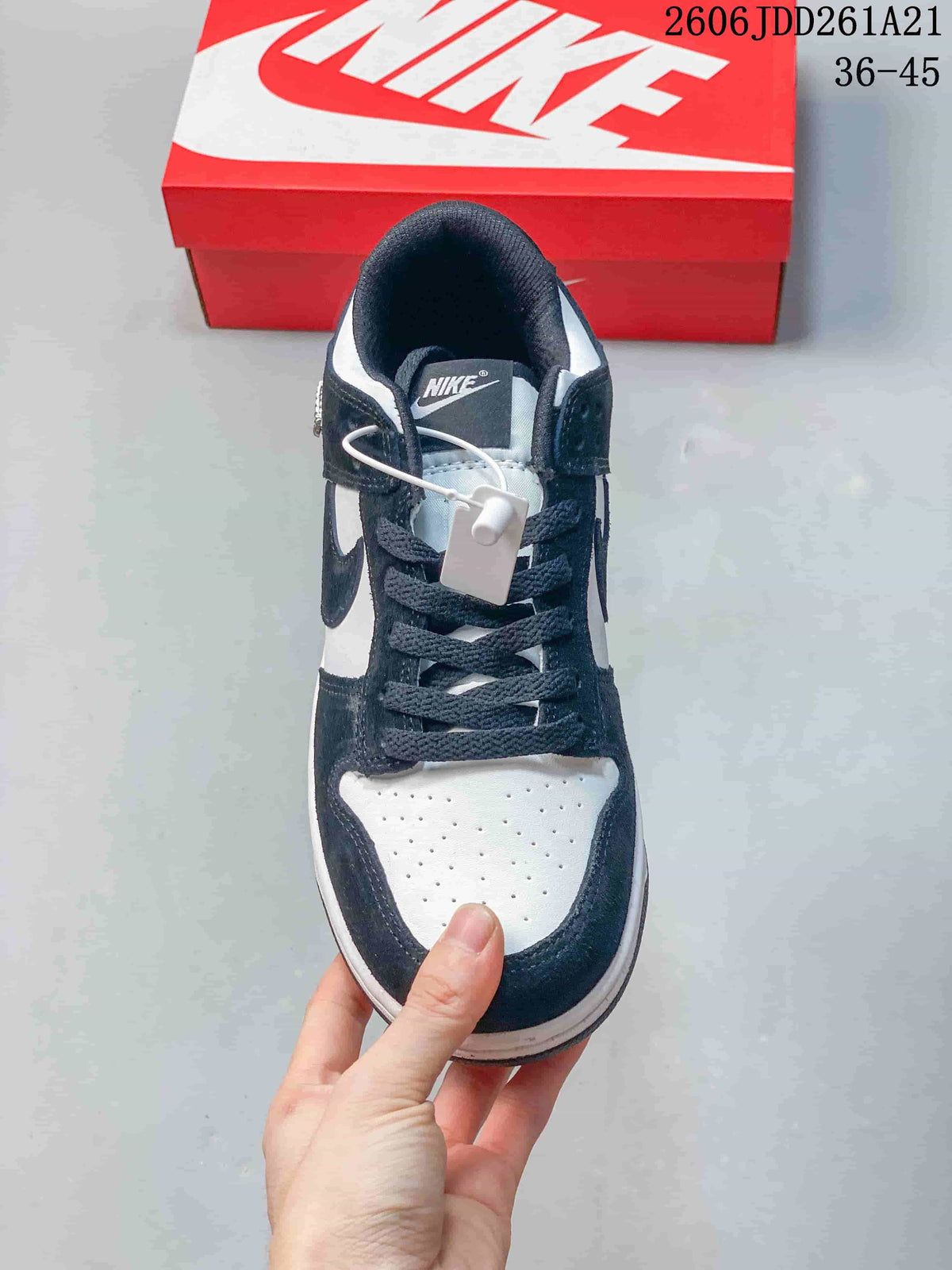 Nike Dunk Low Sneakers in Navy and White