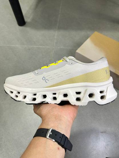 On Running Cloudmonster Running Shoes, Ivory Yellow