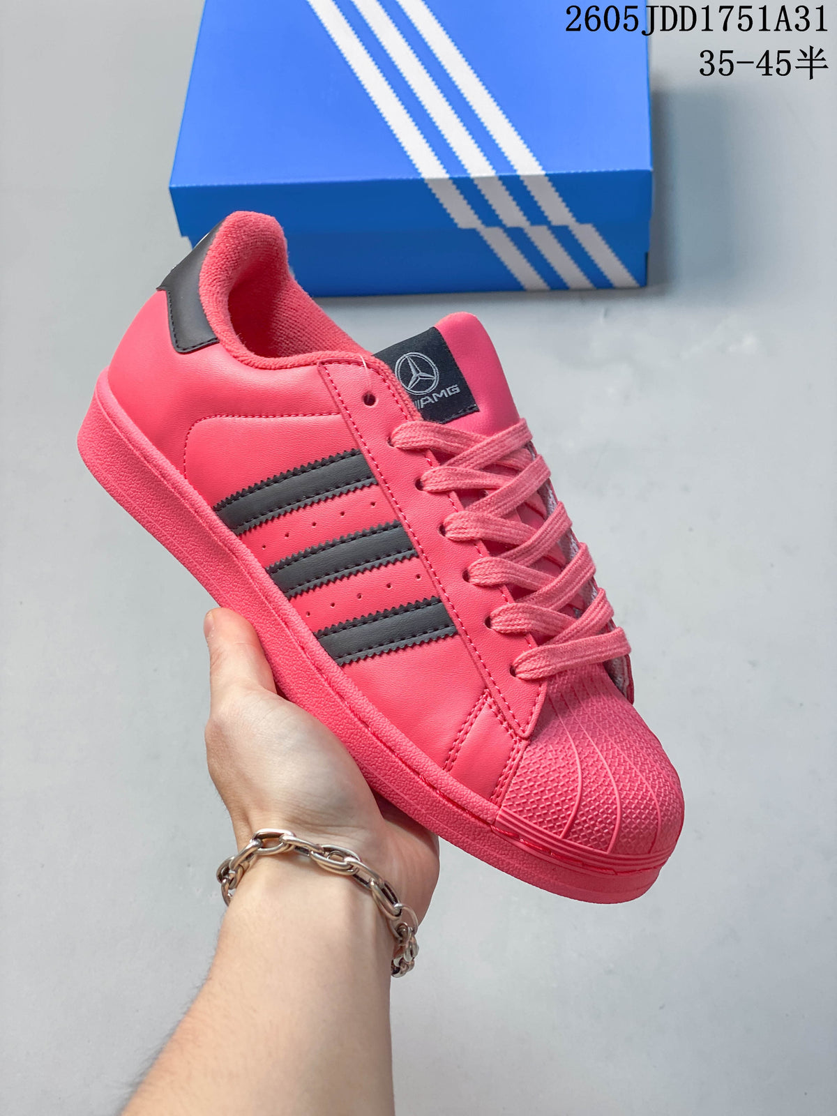 Adidas Superstar Shell-Toe Sneakers in Mixed Colors