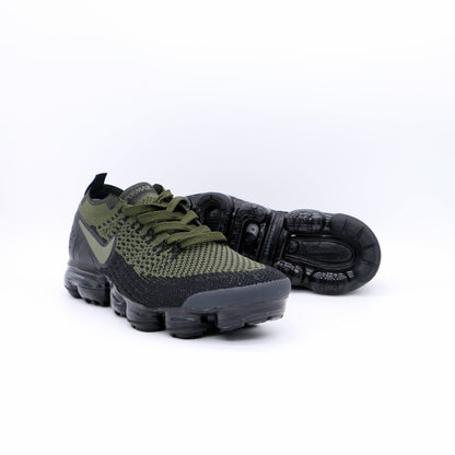 Nike Air VaporMax Flyknit Sneakers, Olive Black, 942842-0089