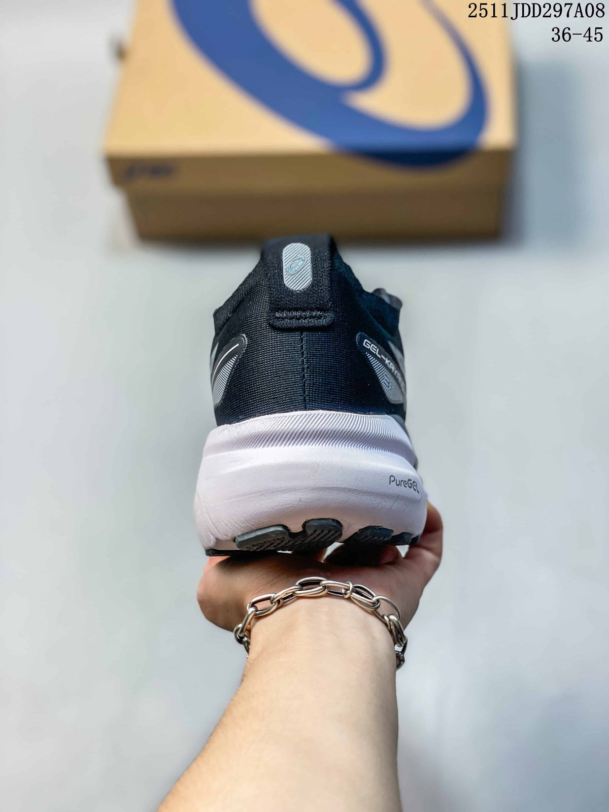 ASICS GEL-KAYANO Running Shoes in Navy and White