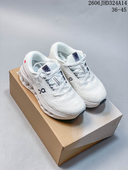 On Cloudtilt Low-Top Running Shoes, White and Gray