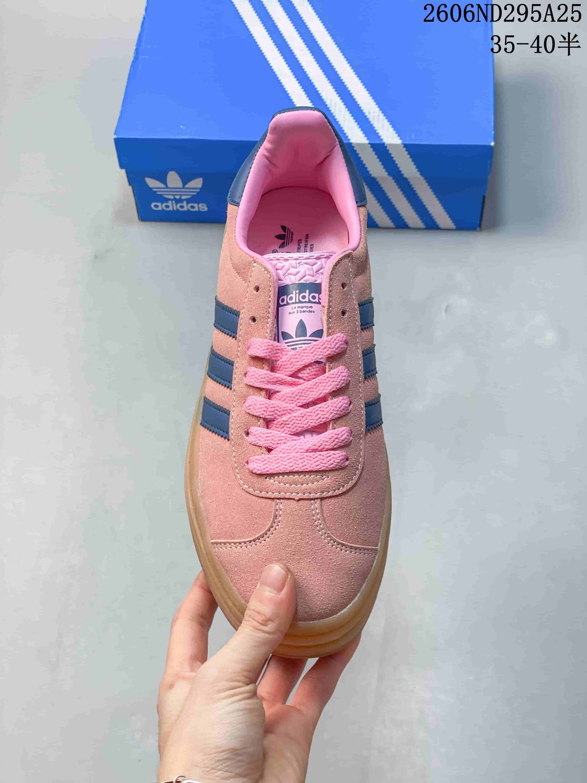 Adidas Gazelle Bold W Pink Suede Platform Sneakers