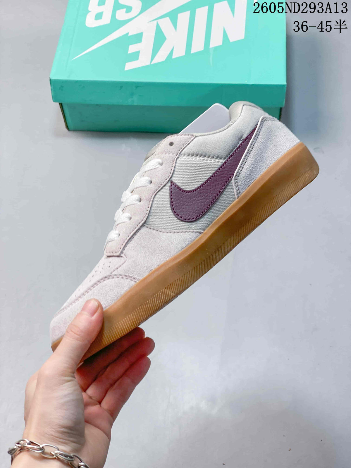 Nike SB Force 58 Low-Top Skate Shoes in Pink and Gum