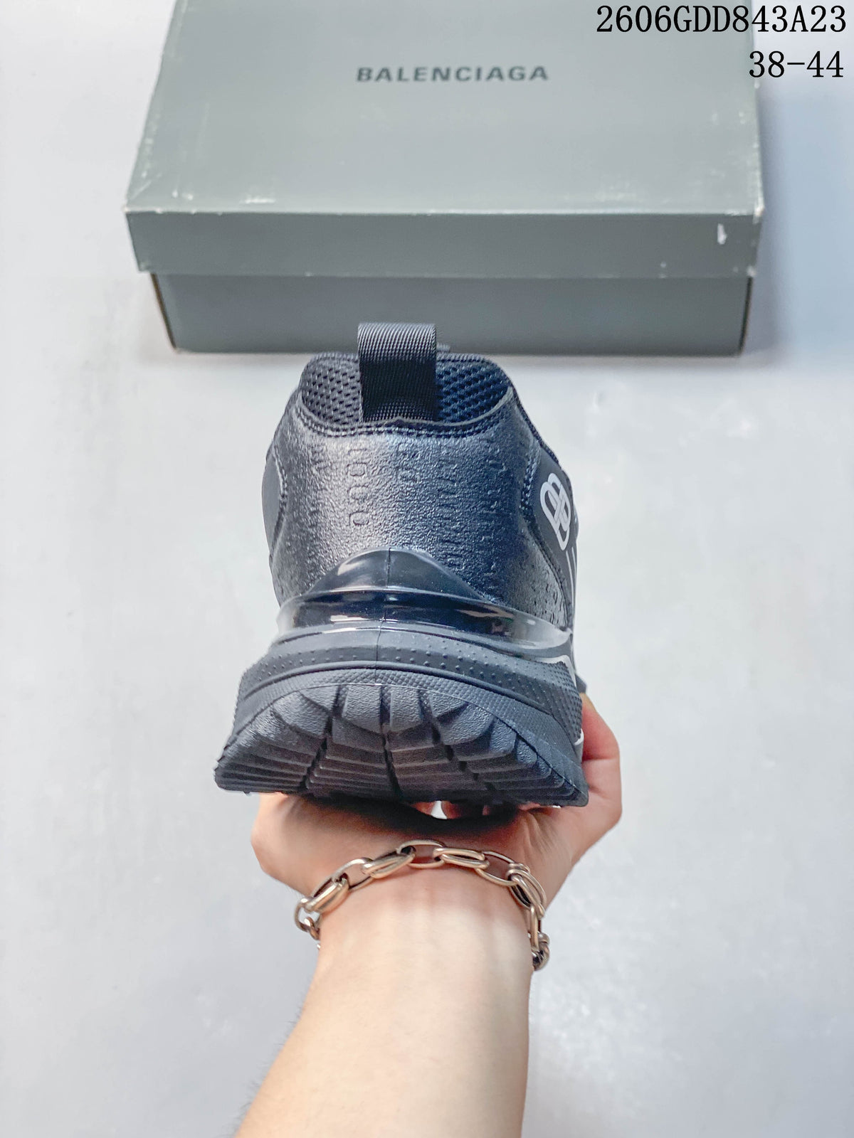 Balenciaga Gray Layered Sole Casual Running Sneakers