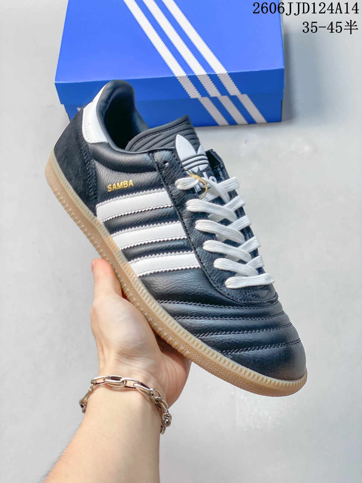 adidas Samba JP Classic Sneakers in Dark Blue and White JQ9056