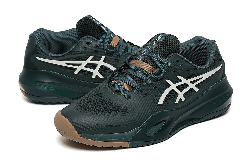 ASICS Gel-Resolution Tennis Shoes in Dark Green