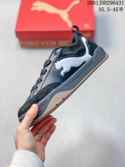 PUMA 180 Black and White Platform Sneakers