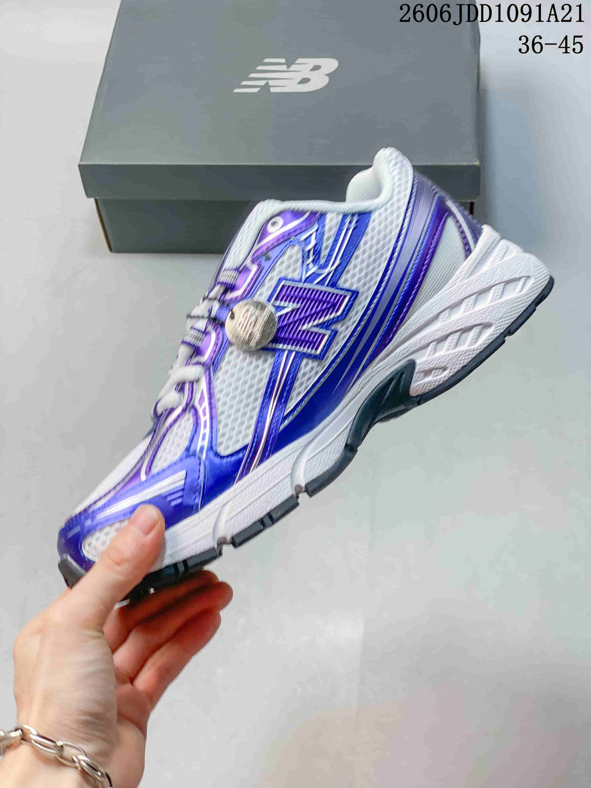 New Balance 740 Sneakers in White and Blue, U740BM2