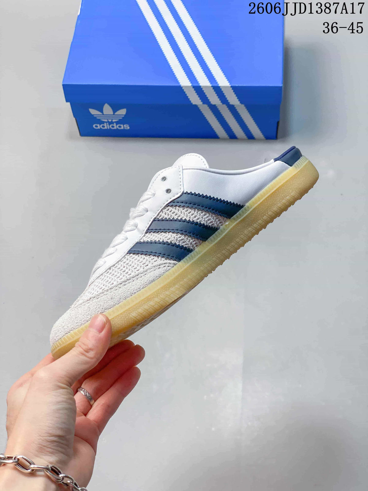 Adidas Samba OG Mule Sneakers White Navy HP5050
