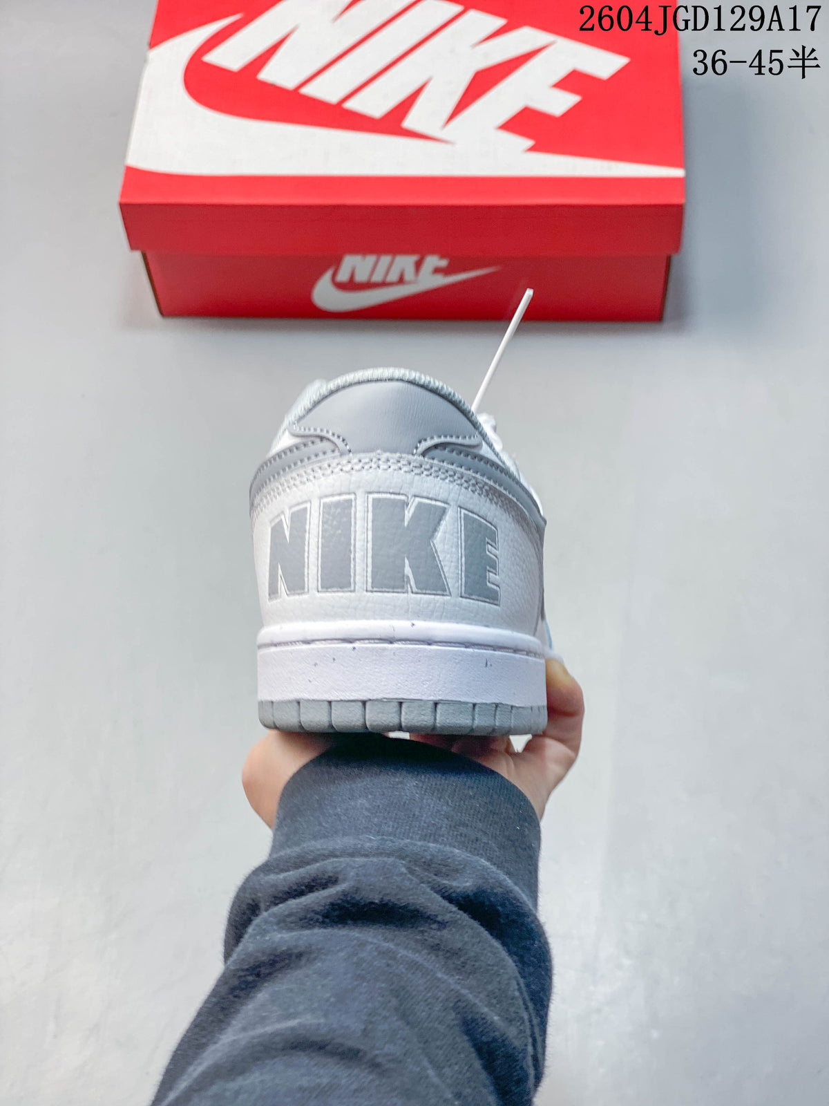 Nike Big Low Men's Low-Top Sneakers, White and Grey