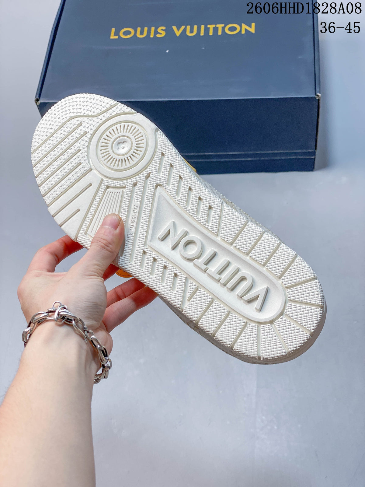 Louis Vuitton Archlight Low-Top Sneakers in White and Gold