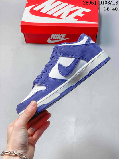 Nike SB Dunk Low Pro Purple and White Sneakers