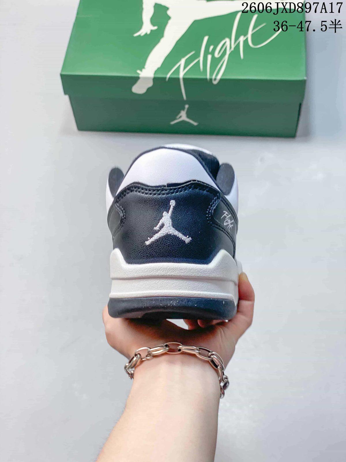 Jordan Flight Court Low-Top Sneakers White and Dark Grey