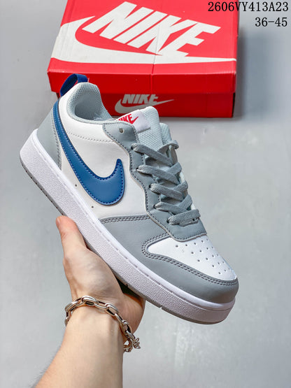 NikeCourt Borough 2 Low Sneakers, White and Blue