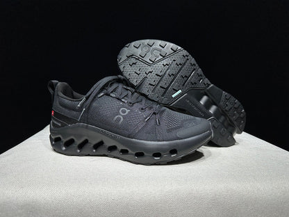 On Cloudsurfer Trail Black Trail Running Shoes
