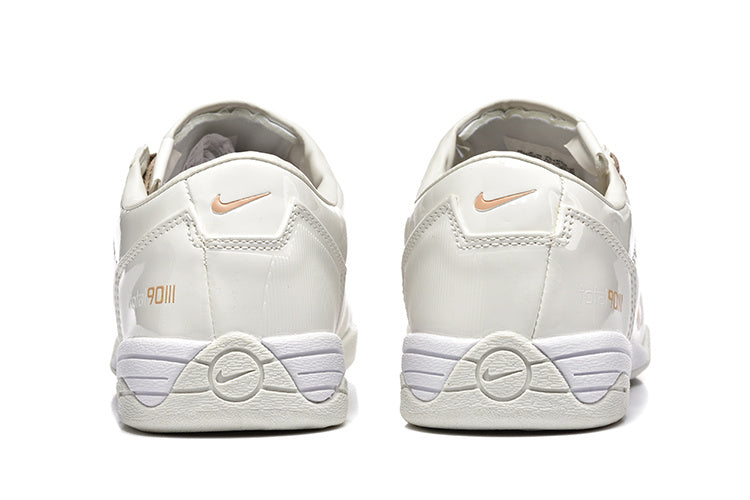 Nike Tiempo 90 White and Pale Yellow Sneakers