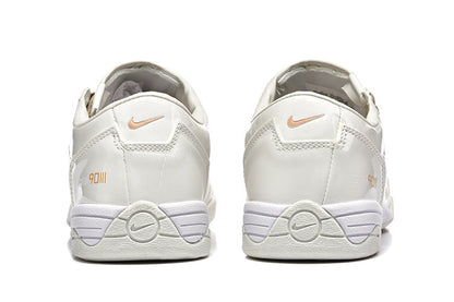 Nike Tiempo 90 White and Pale Yellow Sneakers