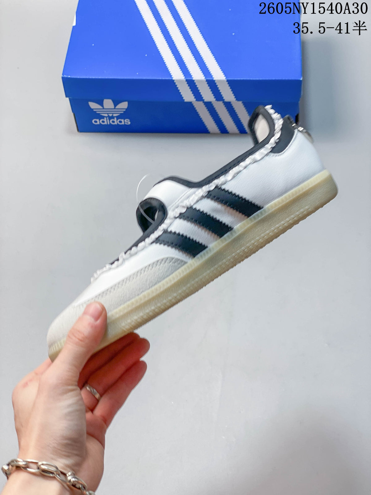 Adidas Samba Jane Mary Jane Sneakers White Black KH6231