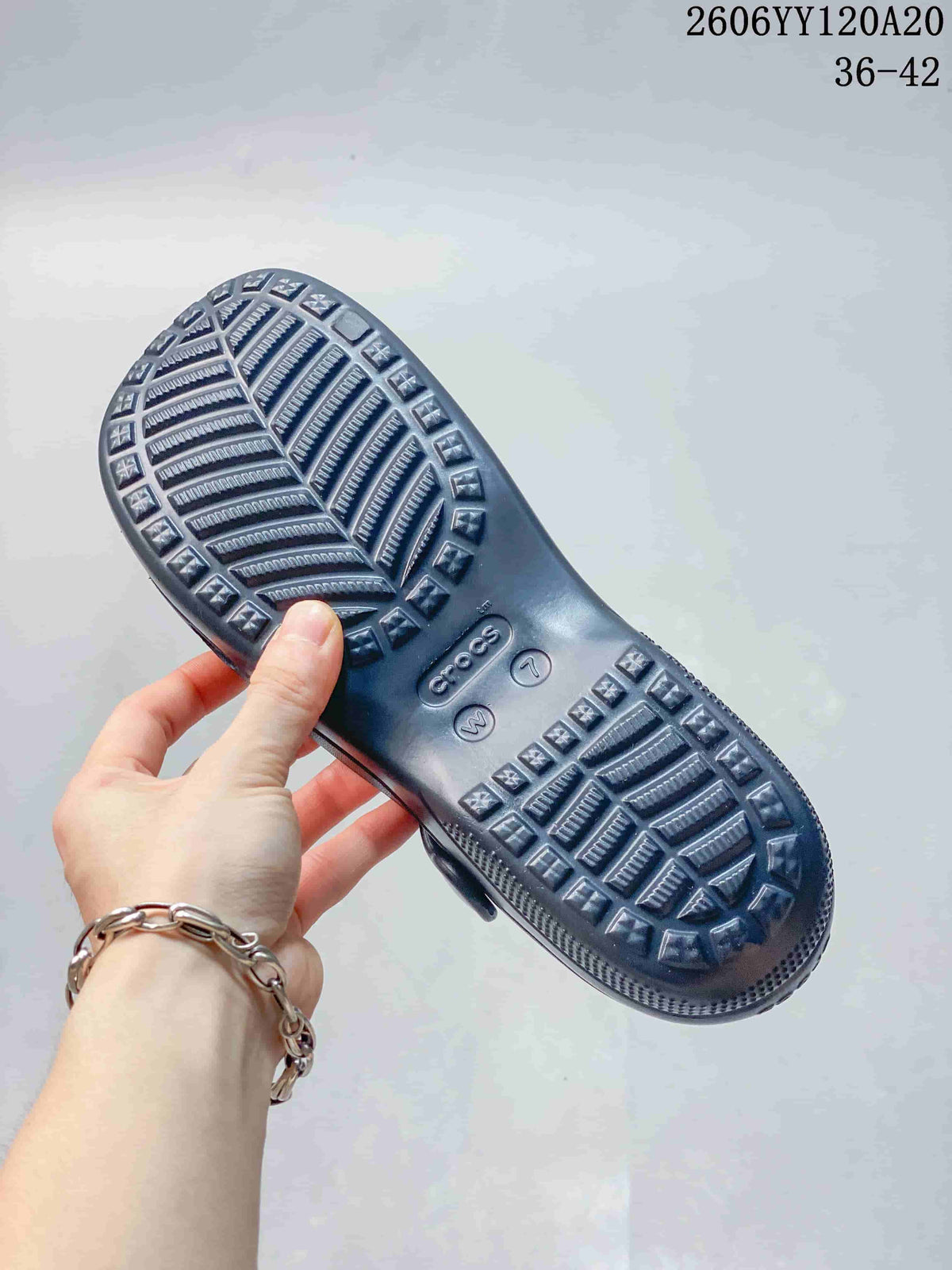 Crocs Classic Clog-Style Mary Jane in Navy