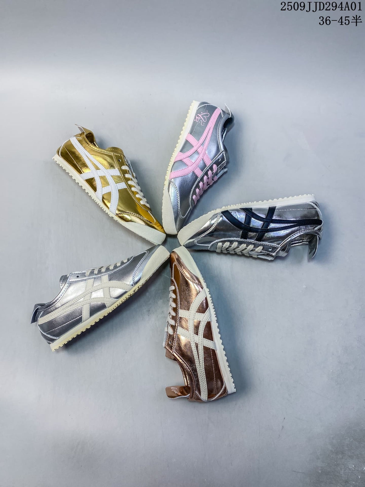 Onitsuka Tiger Mexico Metallic Low-Top Sneakers